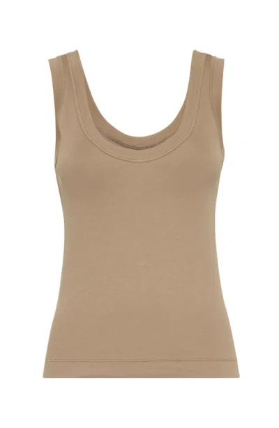 BRUNELLO CUCINELLI BRUNELLO CUCINELLI RIBBED JERSEY TOP