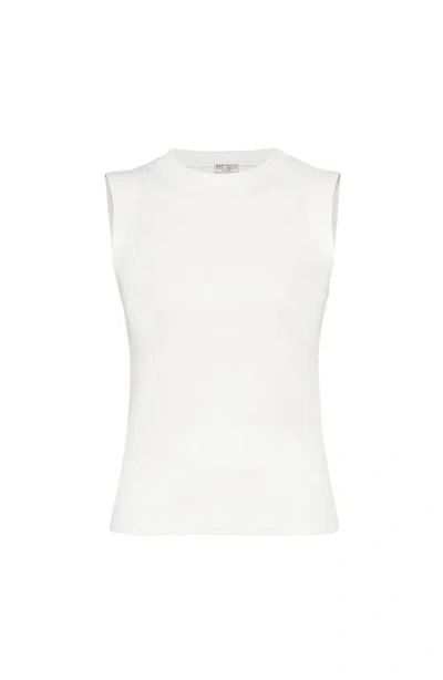 BRUNELLO CUCINELLI BRUNELLO CUCINELLI RIBBED JERSEY TOP