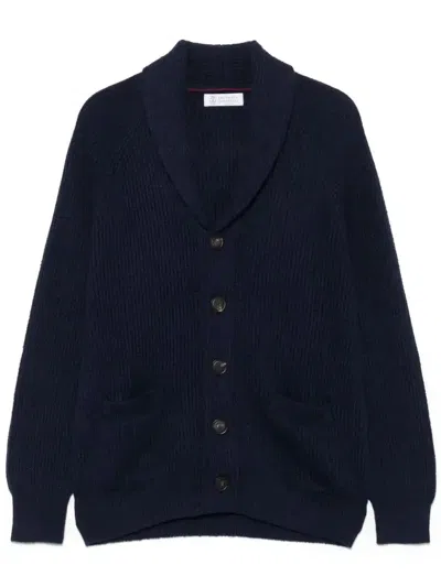 BRUNELLO CUCINELLI RIBBED-KNIT CARDIGAN