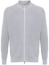 Brunello Cucinelli Ribbed-knit Cardigan In Grey