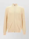 Brunello Cucinelli Ribbed Cardigan Sweater, Cardigans White
