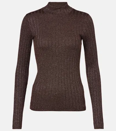 Brunello Cucinelli Ribbed-knit Cashmere And Silk-blend Top