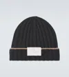 Brunello Cucinelli Ribbed-knit Cashmere Beanie In Black