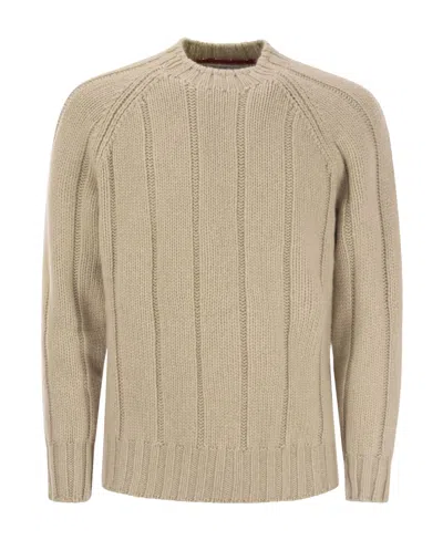 BRUNELLO CUCINELLI BRUNELLO CUCINELLI RIBBED CREWNECK JUMPER