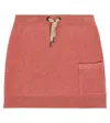 Brunello Cucinelli Ribbed-knit Cashmere Skirt In Red