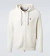 Brunello Cucinelli Ivory Cashmere Knit Zip-up Hoodie