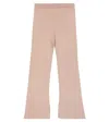 Brunello Cucinelli Ribbed-knit Cotton Pants In Neutrals