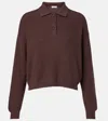 Brunello Cucinelli Ribbed-knit Cotton Polo Sweater