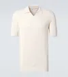 Brunello Cucinelli Short Sleeve Polo Shirt In Beige