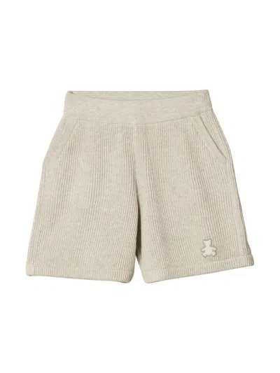 Brunello Cucinelli Babies' Ribbed-knit Cotton Shorts