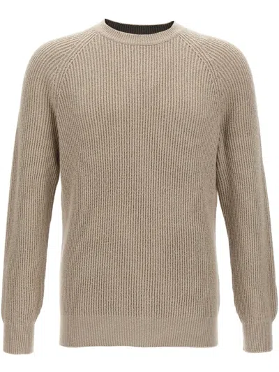 BRUNELLO CUCINELLI RIBBED-KNIT COTTON SWEATER