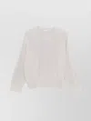Brunello Cucinelli Ribbed Knit Crewneck Cotton Sweater