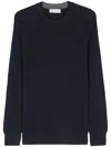 Brunello Cucinelli Ribbed-knit Jumper In Blue