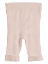 Brunello Cucinelli Ribbed-knit Leggings In Pink