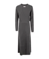 Brunello Cucinelli Cashmere Long Dress In Black