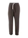 Brunello Cucinelli Wool And Cashmere Straight Trousers In Brown