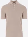 Brunello Cucinelli Short-sleeved Knitted Polo Shirt In Neutrals