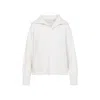 Brunello Cucinelli Wide Collar Ribbed Knit Sweater In White