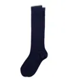 Brunello Cucinelli Ribbed Knit Socks In Blue