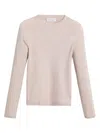 Brunello Cucinelli Ribbed Knit Sweater In Neutrals