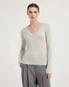 Brunello Cucinelli Ribbed-knit Top In White