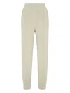 Brunello Cucinelli Ribbed-knitted Joggers In Neutral