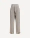 Brunello Cucinelli Ribbed Lurex Pants Elasticized Waistband In Gray