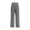 Brunello Cucinelli Ribbed Lurex Pants In Gray