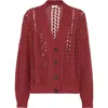 BRUNELLO CUCINELLI BRUNELLO CUCINELLI RIBBED NET CARDIGAN