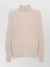 Brunello Cucinelli Ribbed Polo Neck Sweater