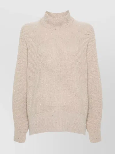 Brunello Cucinelli Ribbed Polo Neck Sweater