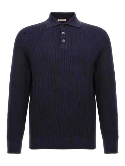 Brunello Cucinelli Polo - Azul