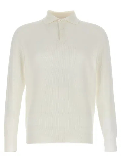 BRUNELLO CUCINELLI BRUNELLO CUCINELLI RIBBED POLO SHIRT