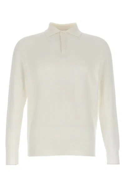 BRUNELLO CUCINELLI RIBBED POLO SHIRT