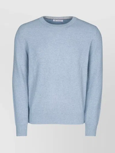 BRUNELLO CUCINELLI RIBBED ROUND NECK SWEATER