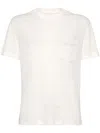 Brunello Cucinelli Ribbed Jersey T-shirt In White