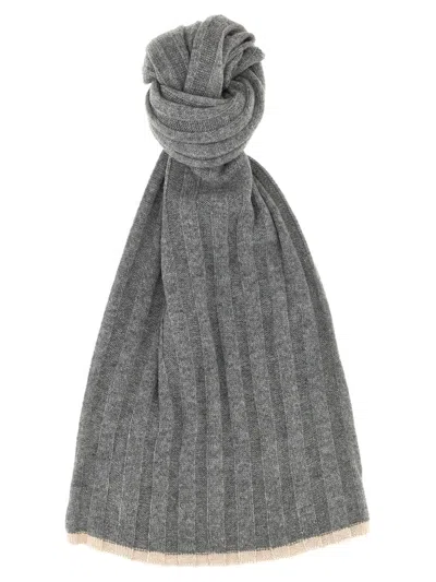 BRUNELLO CUCINELLI BRUNELLO CUCINELLI RIBBED SCARF