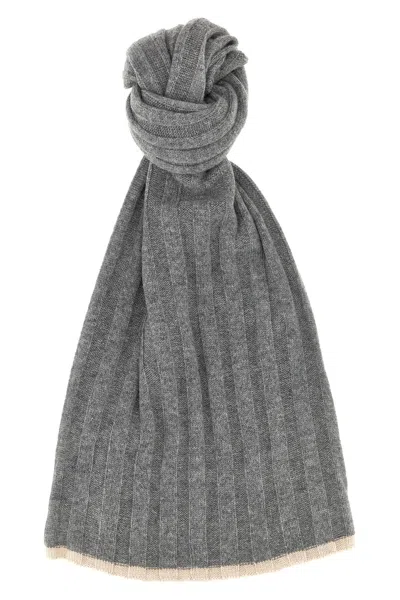BRUNELLO CUCINELLI RIBBED SCARF