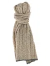 BRUNELLO CUCINELLI RIBBED SCARF