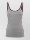 Brunello Cucinelli Women Cotton Top With Shiny Piping