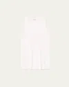 Brunello Cucinelli Ribbed Scoop-neck Tank Top In White