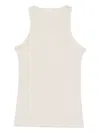 Brunello Cucinelli Ribbed Scoop-neck Top In Neutral