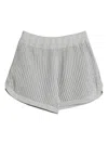 Brunello Cucinelli Ribbed Shorts In Grey
