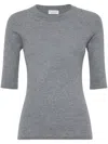 Brunello Cucinelli Sparkling Cashmere Sweater In Gray