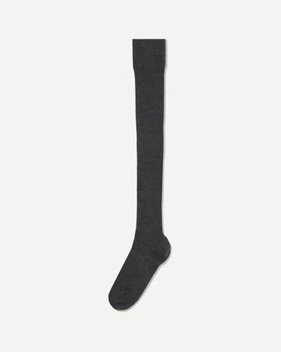 Brunello Cucinelli Ribbed Stretch Cashmere Knit Socks In Multi
