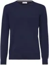 Brunello Cucinelli Crew-neck Cashmere Jumper In Blue