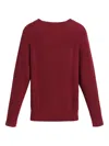 Brunello Cucinelli Ribbed Sweater In Burgundy