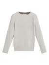 Brunello Cucinelli Ribbed Sweater In Neutral