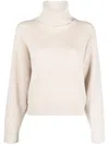 Brunello Cucinelli Ribbed Sweater In Neutral
