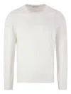 Brunello Cucinelli Ribbed Sweater In White